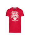 Sam 73 Červené pánské tričko s potiskem SAM 73 Liam