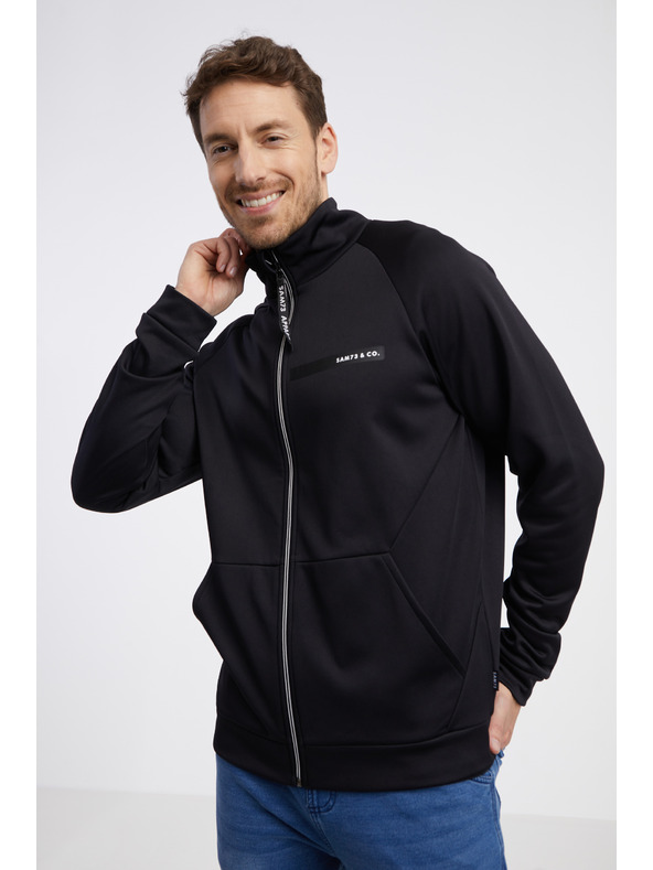 Sam 73 Černá pánská mikina na zip SAM 73 Darth