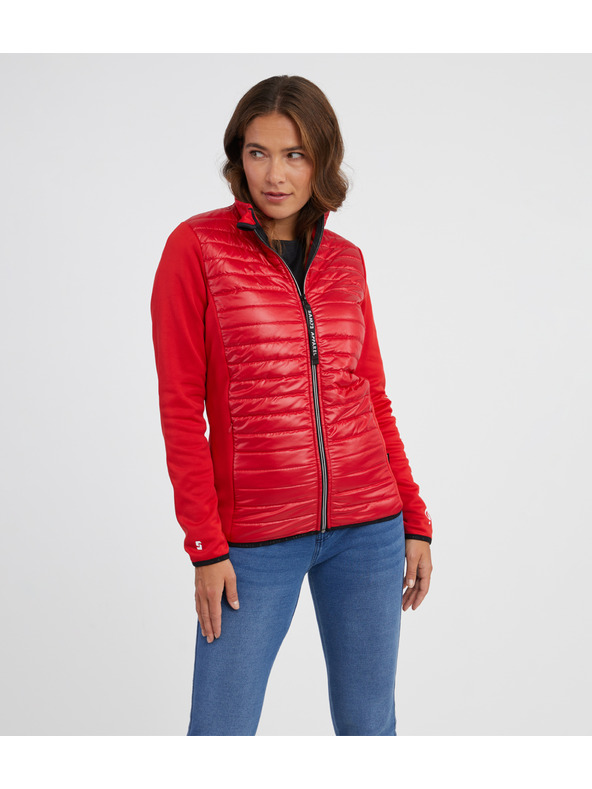 Sam 73 Červená dámská lehká prošívaná bunda SAM 73 Melman