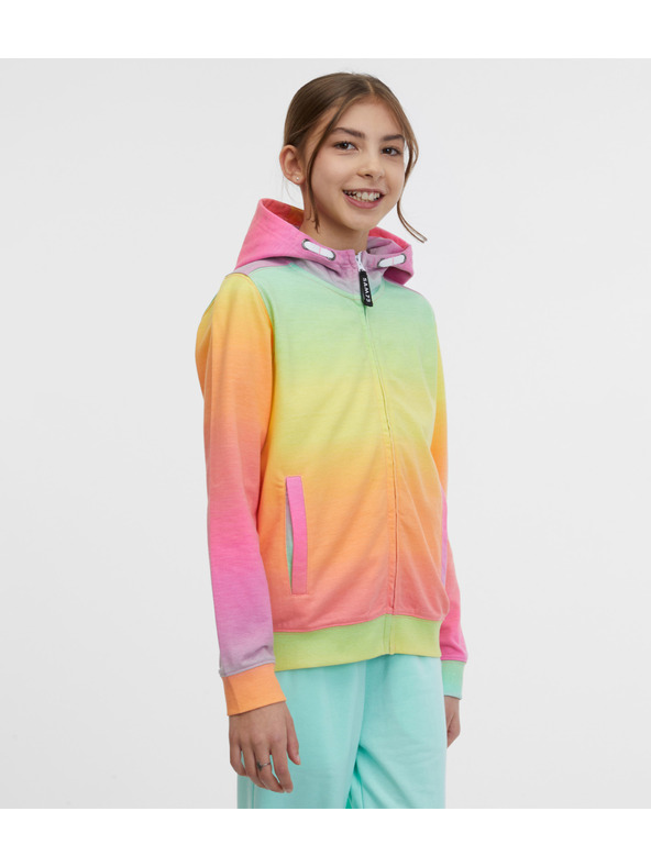 Sam 73 Žluto-růžová holčičí mikina SAM 73 Coco