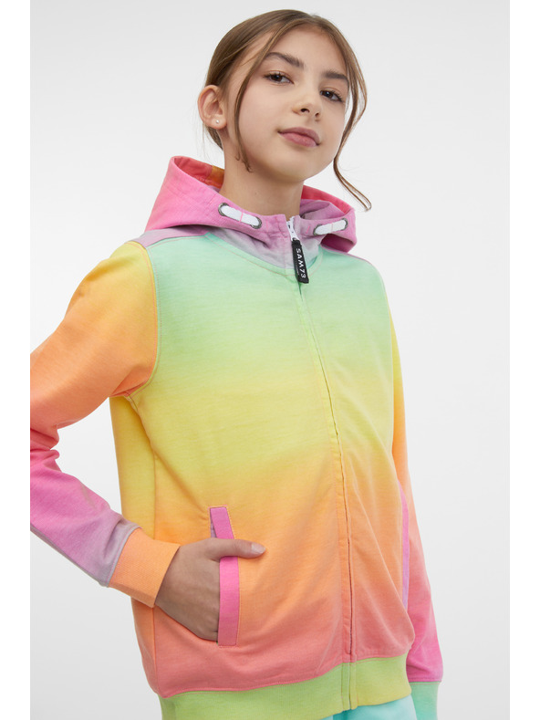 Sam 73 Žluto-růžová holčičí mikina SAM 73 Coco