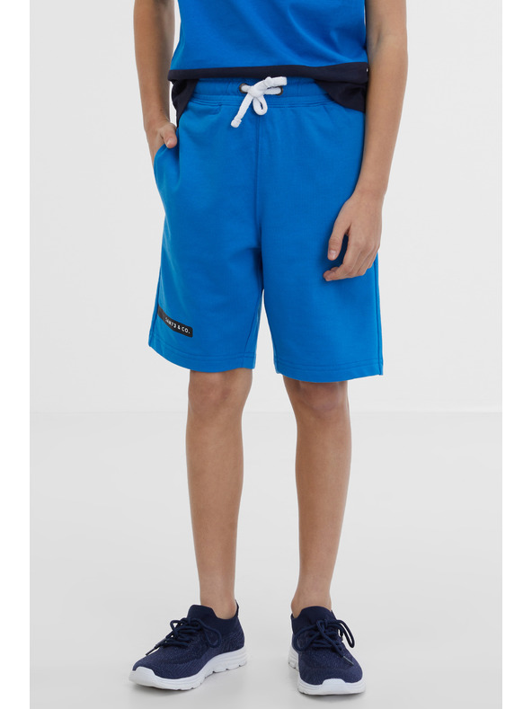 Sam 73 Modré klučičí teplákové kraťasy SAM 73 Flop