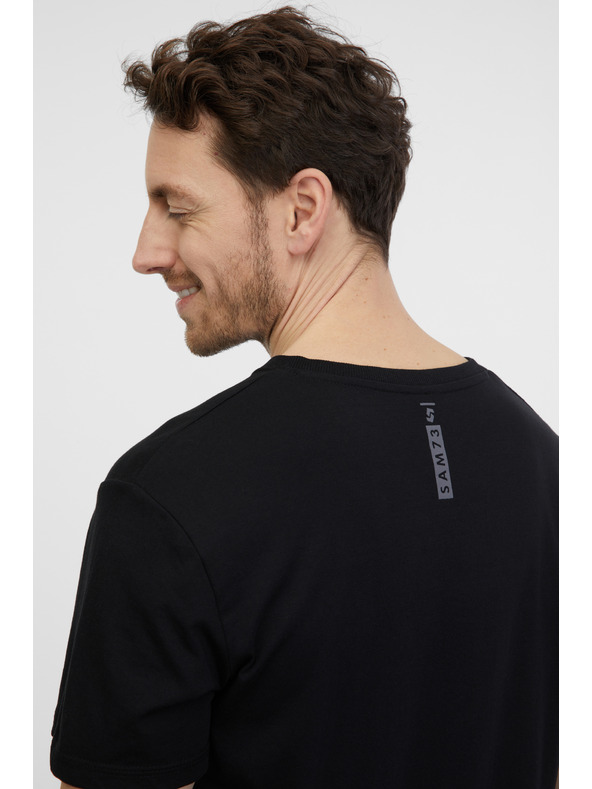 Sam 73 Černé pánské tričko SAM 73 Fidel