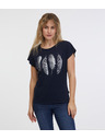 Sam 73 Tmavě modré dámské tričko SAM 73 Clorinda