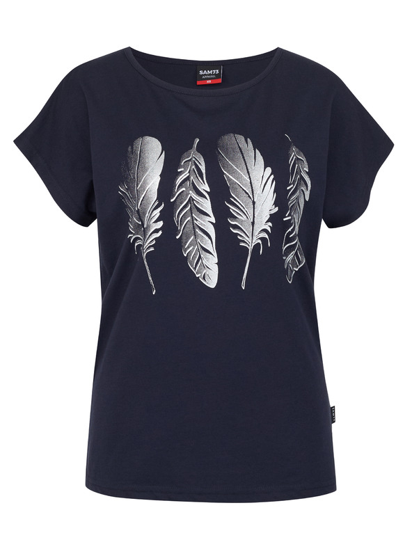 Sam 73 Tmavě modré dámské tričko SAM 73 Clorinda