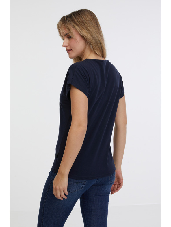 Sam 73 Tmavě modré dámské tričko SAM 73 Clorinda