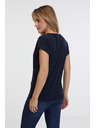 Sam 73 Tmavě modré dámské tričko SAM 73 Clorinda
