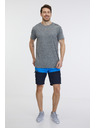 Sam 73 Šedé pánské žíhané tričko SAM 73 Fortunato