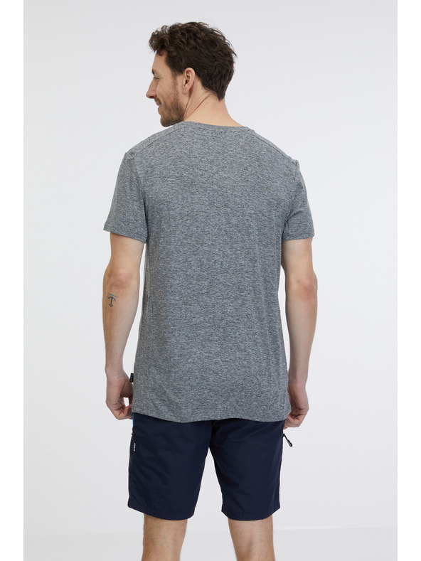 Sam 73 Šedé pánské žíhané tričko SAM 73 Fortunato