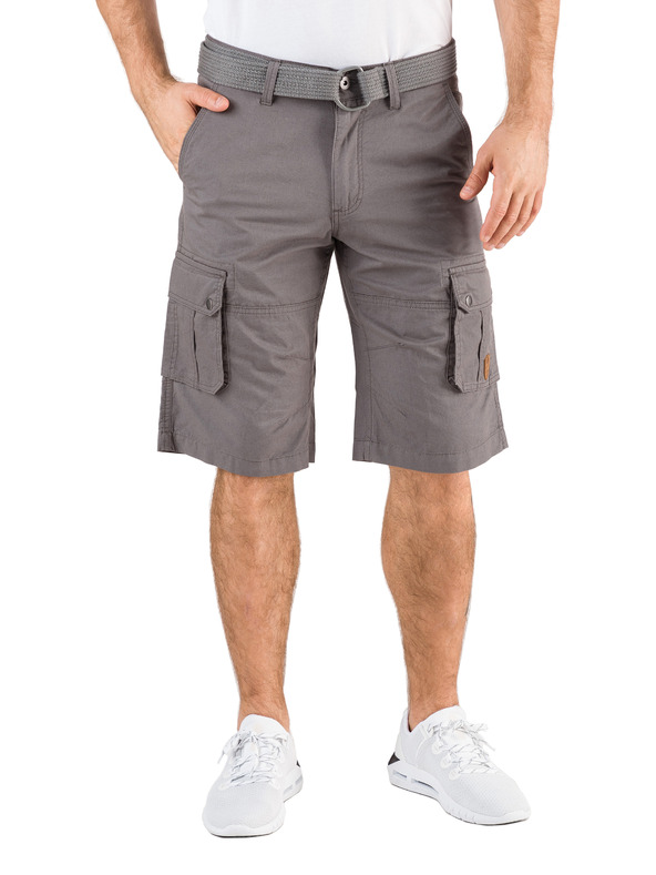 Sam 73 Šedé pánské kraťasy s kapsami SAM 73