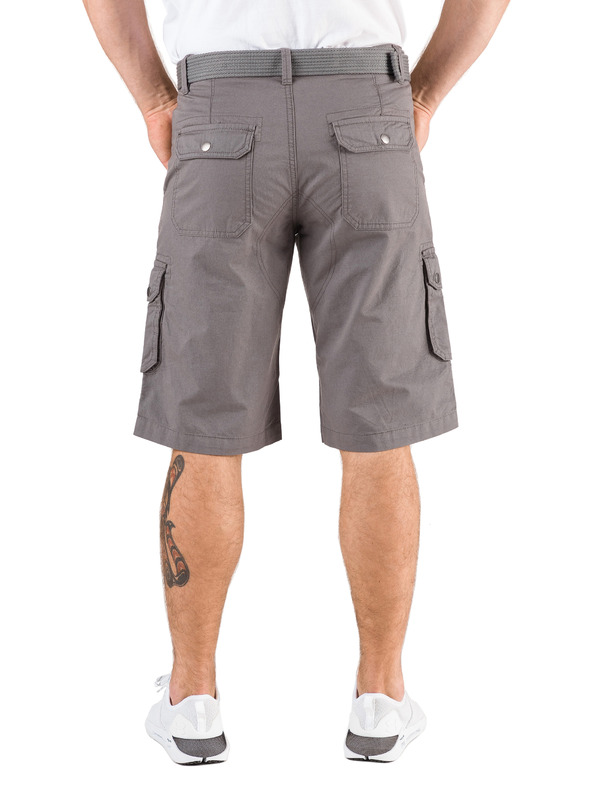 Sam 73 Šedé pánské kraťasy s kapsami SAM 73