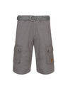 Sam 73 Šedé pánské kraťasy s kapsami SAM 73