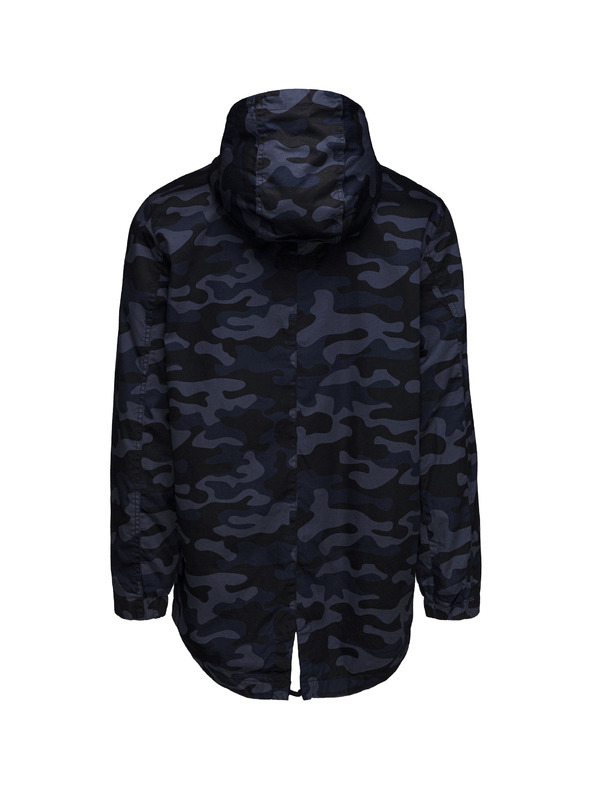 Sam 73 Tmavě modrá pánská maskáčová bunda SAM 73