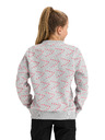 Sam 73 Světle šedá holčičí vzorovaná mikina SAM 73