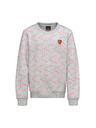 Sam 73 Světle šedá holčičí vzorovaná mikina SAM 73
