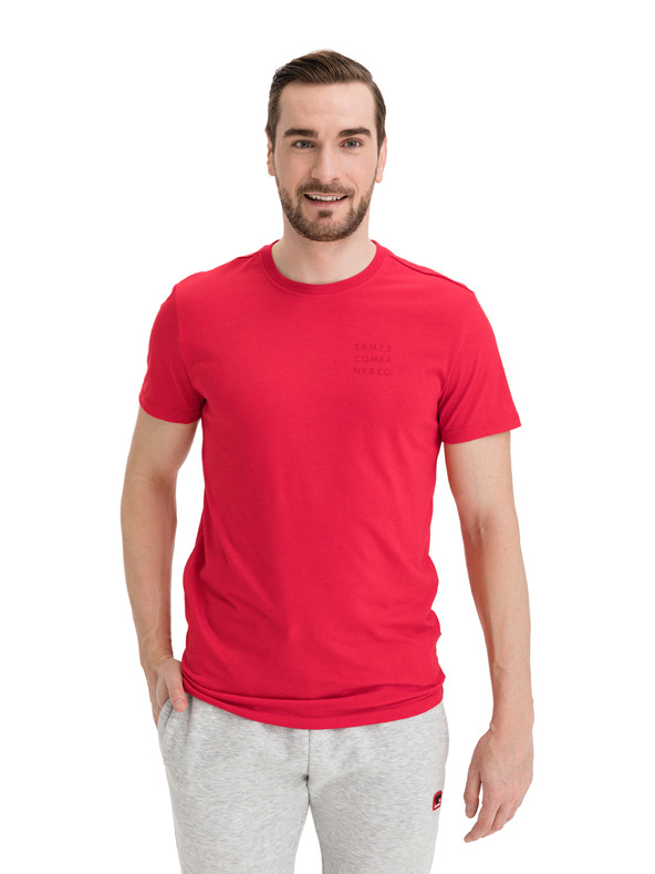Sam 73 Červené pánské tričko SAM 73