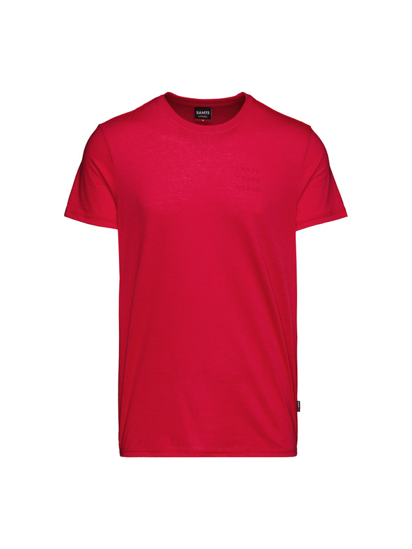 Sam 73 Červené pánské tričko SAM 73