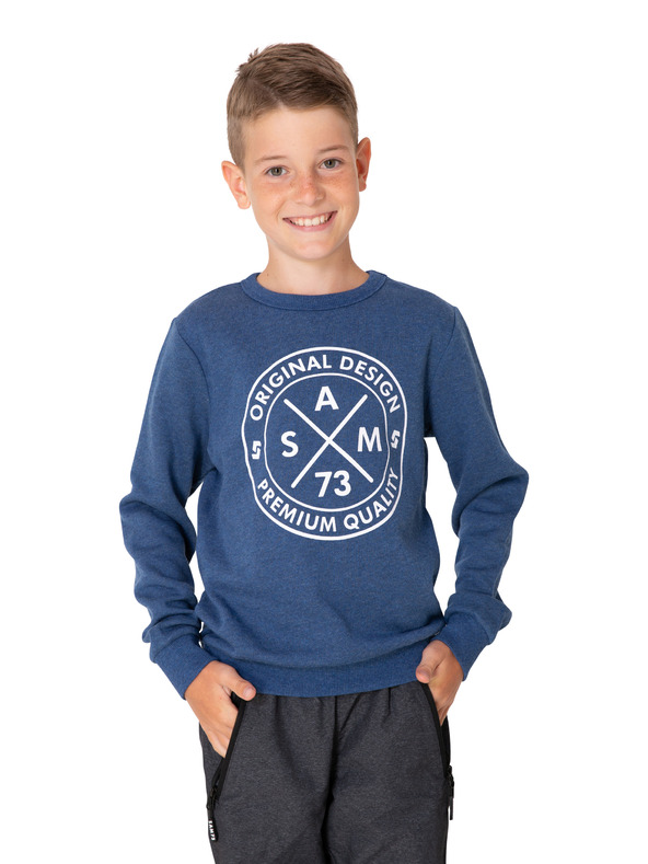 Sam 73 Tmavě modrá klučičí mikina s potiskem SAM 73 Brandon