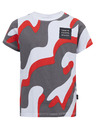 Sam 73 Šedo-červené klučičí vzorované tričko SAM 73 Oscar