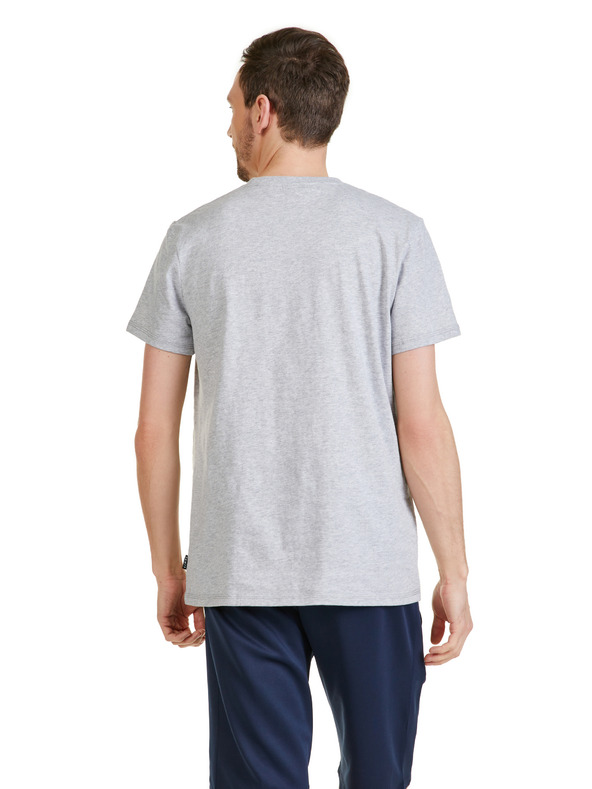 Sam 73 Šedé pánské žíhané tričko SAM 73 Elijah