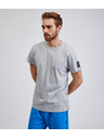 Sam 73 Světle šedé pánské žíhané tričko SAM 73 Freddie