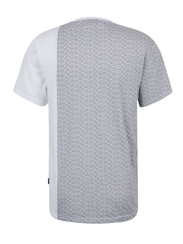 Sam 73 Světle šedé pánské vzorované tričko SAM 73 Paul