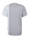 Sam 73 Světle šedé pánské vzorované tričko SAM 73 Paul
