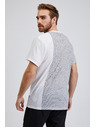 Sam 73 Světle šedé pánské vzorované tričko SAM 73 Paul