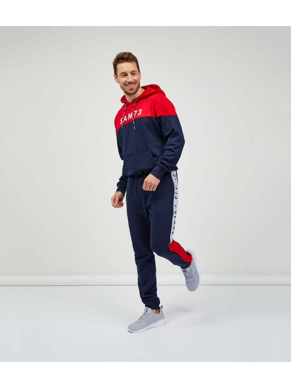 Sam 73 Tmavě modré pánské tepláky SAM 73 Aldon