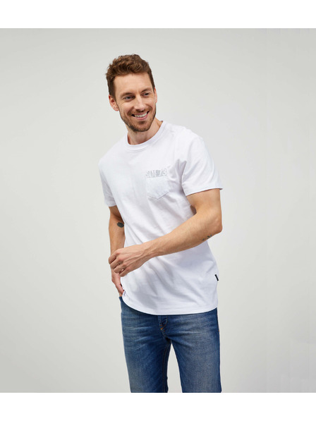 Sam 73 Bílé pánské tričko SAM 73 Quarip