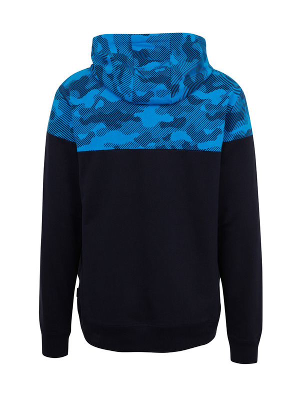 Sam 73 Modrá pánská mikina s kapucí SAM73 Akvamarin