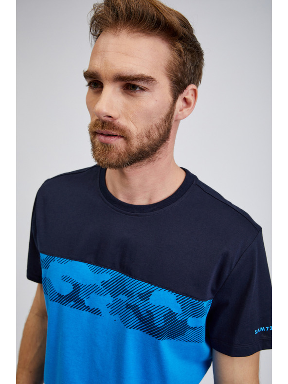Sam 73 Modré pánské tričko SAM73 Cetus