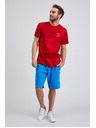 Sam 73 Červené pánské vzorované tričko SAM73 Sculptor