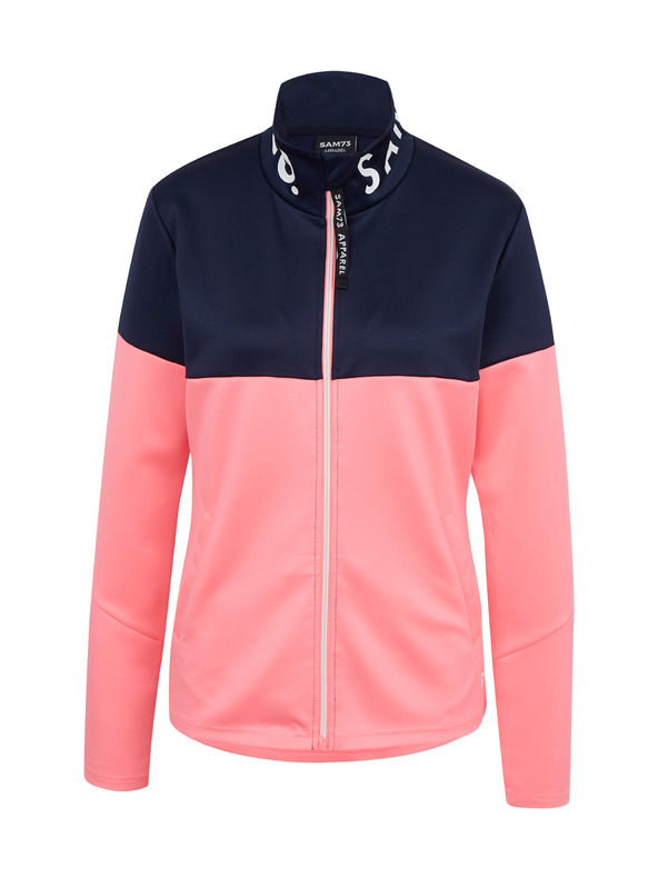 Sam 73 Modro-růžová dámská mikina na zip SAM73 Octans