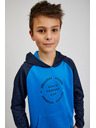 Sam 73 Modrá klučičí mikina s kapucí SAM73 Draco