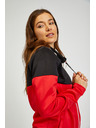 Sam 73 Černo-červená dámská mikina na zip SAM73 Octans