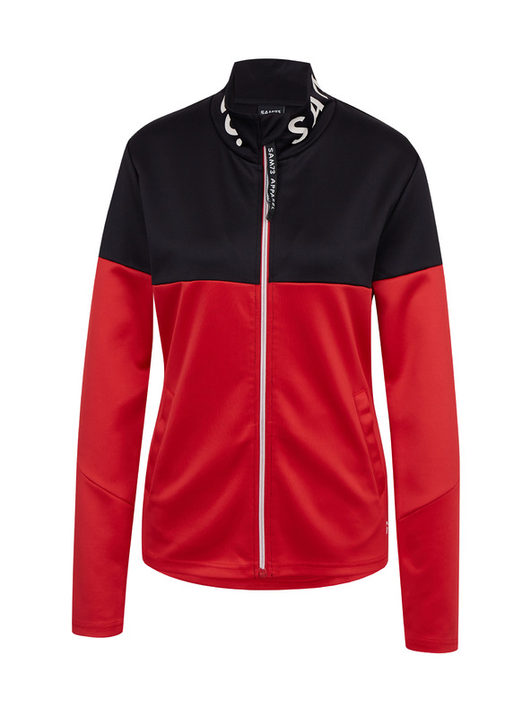 Sam 73 Černo-červená dámská mikina na zip SAM73 Octans