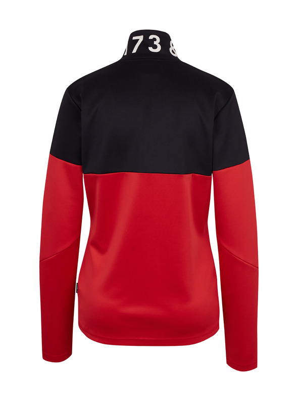 Sam 73 Černo-červená dámská mikina na zip SAM73 Octans