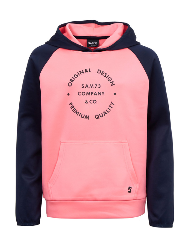 Sam 73 Modro-růžová holčičí mikina s kapucí SAM73 Draco