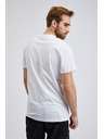 Sam 73 Bílé pánské bavlněné tričko s potiskem SAM73 Almandit