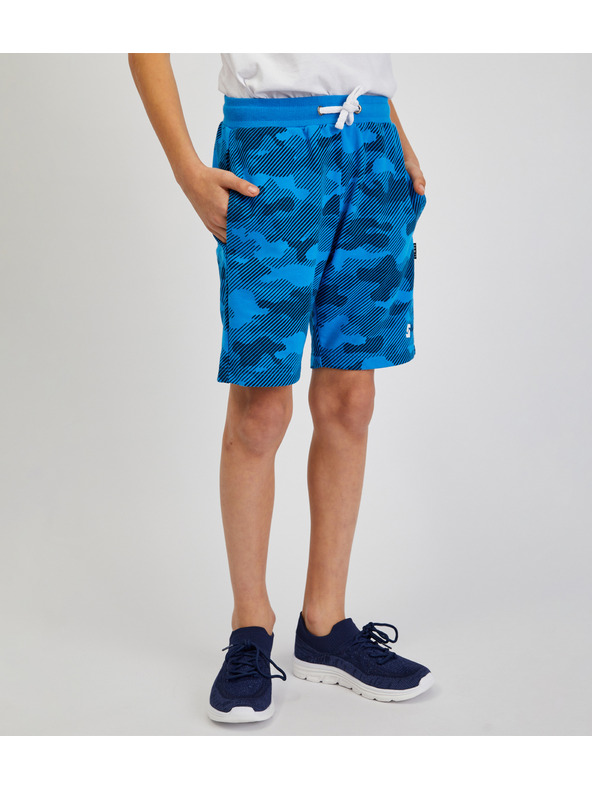 Sam 73 Modré klučičí teplákové army kraťasy SAM73 Jerem