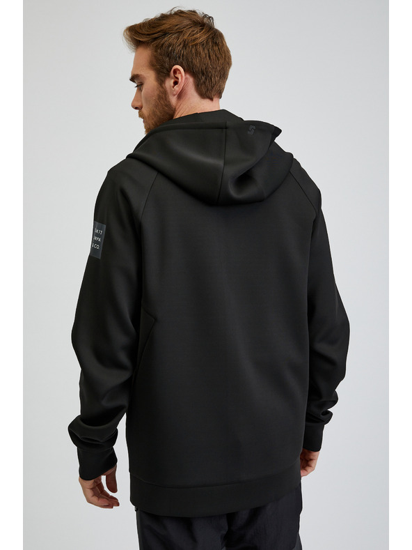 Sam 73 Černá pánská mikina na zip s kapucí SAM73 Beryl