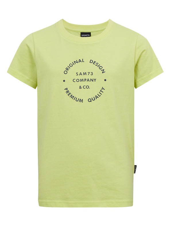 Sam 73 Žluté klučičí bavlněné tričko SAM73 Pyrop