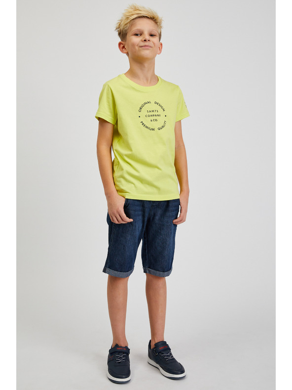Sam 73 Žluté klučičí bavlněné tričko SAM73 Pyrop