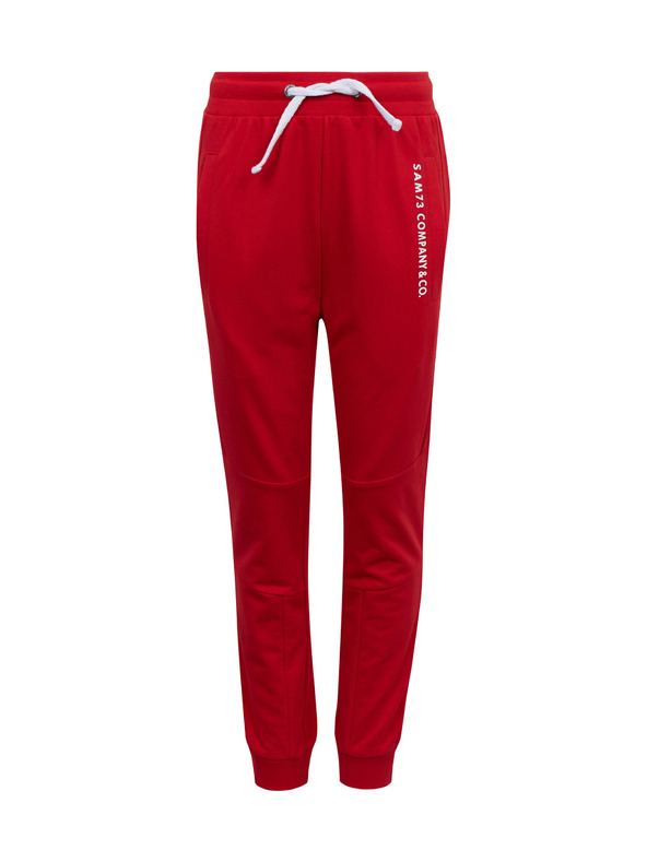 Sam 73 Červené unisex dětské tepláky SAM73 Kanz