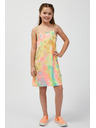 Sam 73 Zeleno-žluté holčičí vzorované letní šaty SAM73 Equuleus