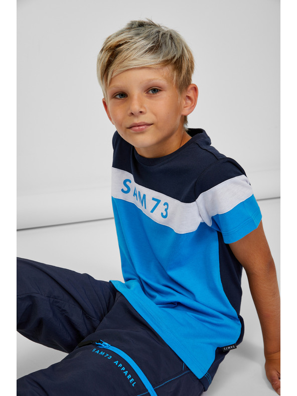 Sam 73 Modré klučičí tričko SAM 73 Kallan