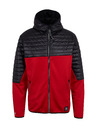 Sam 73 Černo-červená pánská lehká prošívaná bunda SAM 73 Vader