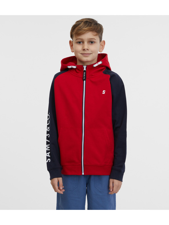 Sam 73 Černo-červená klučičí mikina SAM 73 Dále