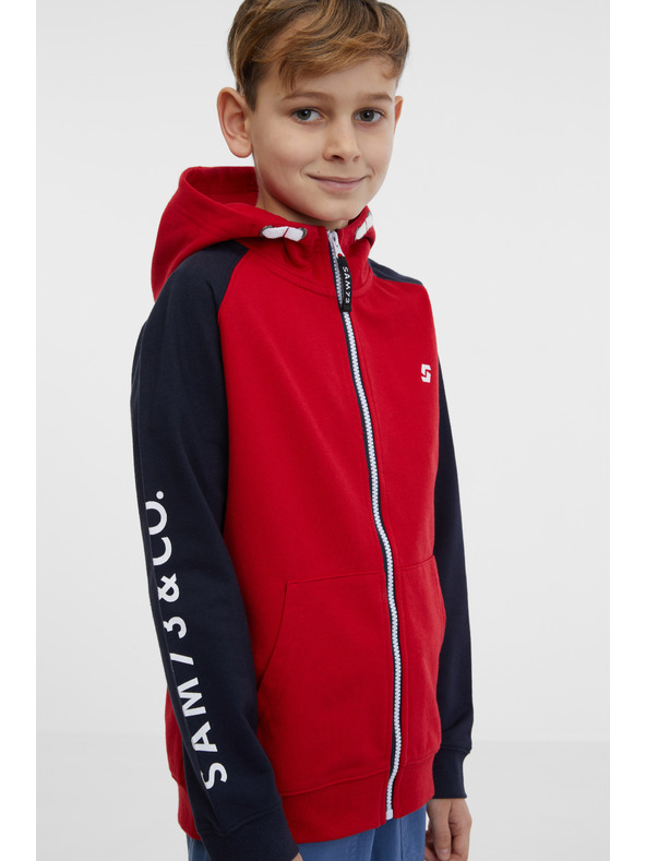 Sam 73 Černo-červená klučičí mikina SAM 73 Dále